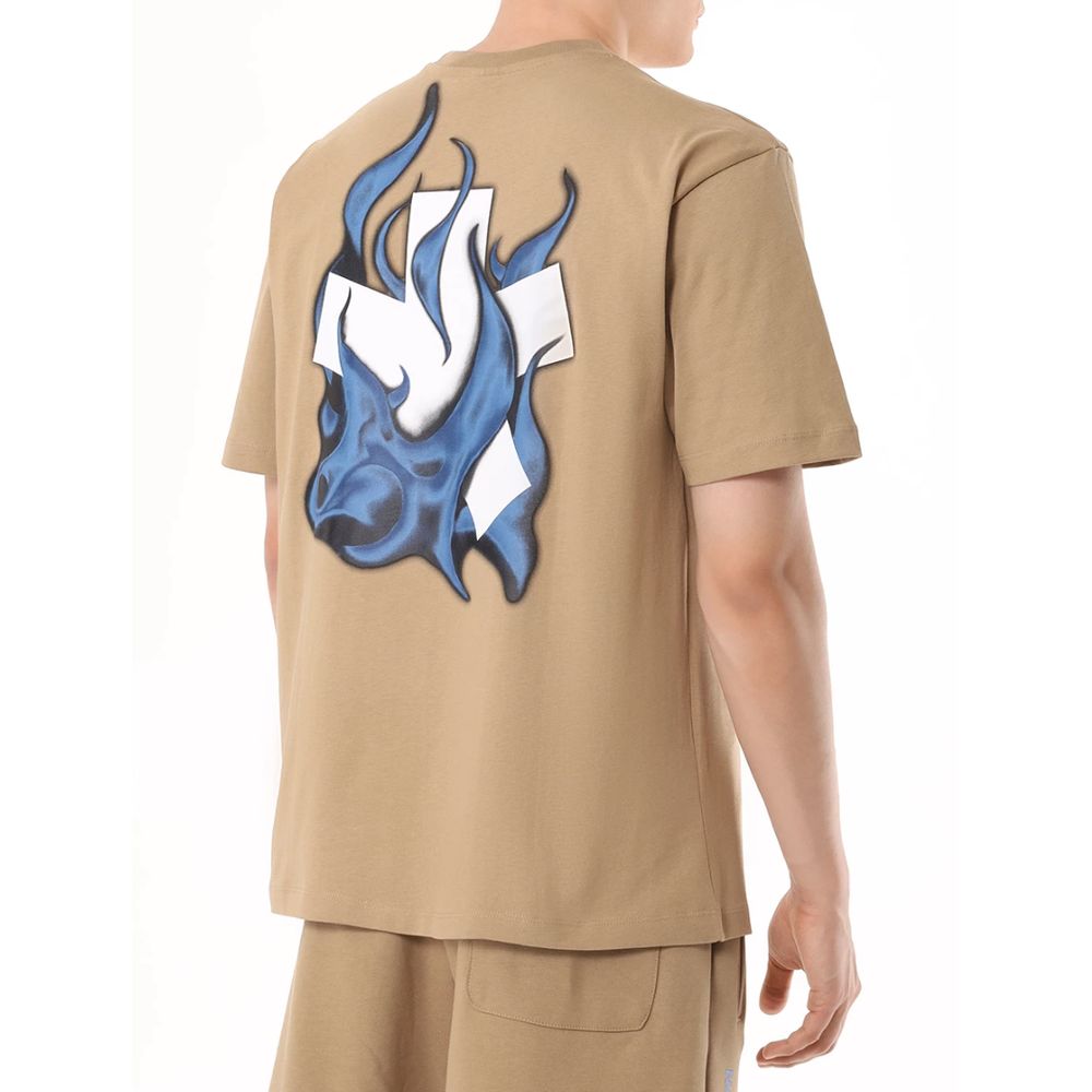 Comme Des Fuckdown – Braunes Baumwoll-T-Shirt