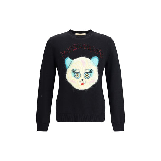 Valentino Schwarzes Baumwoll-Sweatshirt
