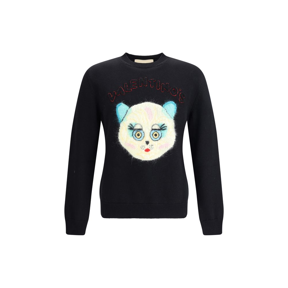 Valentino Schwarzes Baumwoll-Sweatshirt