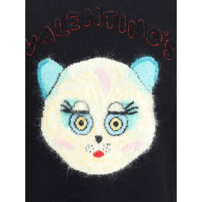Valentino Schwarzes Baumwoll-Sweatshirt