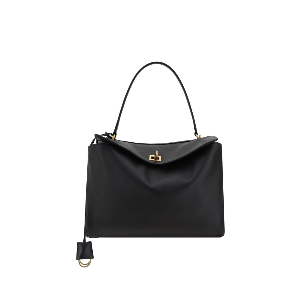 Balenciaga Schultertasche aus schwarzem Kalbsleder Bos Taurus