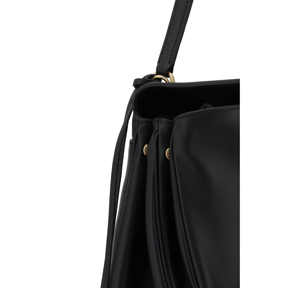 Balenciaga Schultertasche aus schwarzem Kalbsleder Bos Taurus