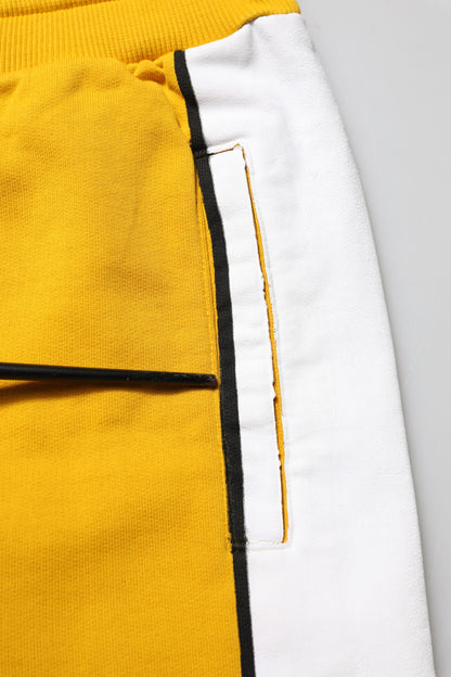 Dolce &amp; Gabbana – Jogginghose mit Logo aus gelber Baumwolle