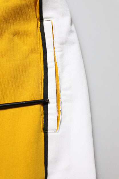 Dolce &amp; Gabbana – Enge Jogginghose aus gelber Baumwolle