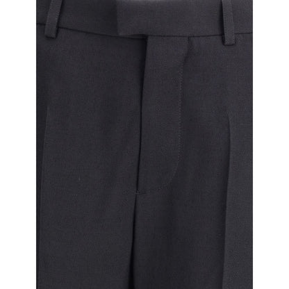 Balenciaga Schwarze Hose aus Viskose mit ausgestelltem Bein