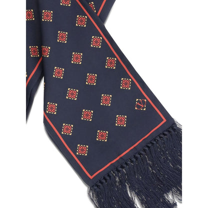Valentino Garavani Blauer Seidenschal