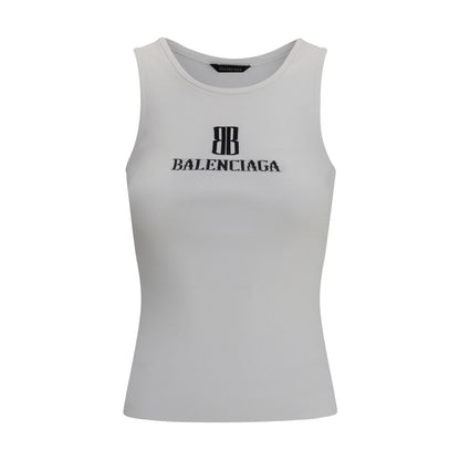Balenciaga White Viscose Top