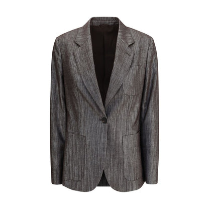 Gelber Blazer aus Polyester von Brunello Cucinelli