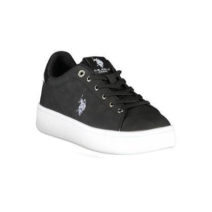 US POLO ASSN. Schwarze Polyester-Damen-Sneaker