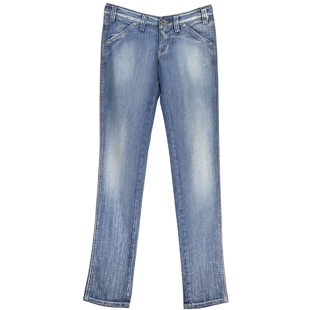 RE-START Damenjeans aus blauer Baumwolle
