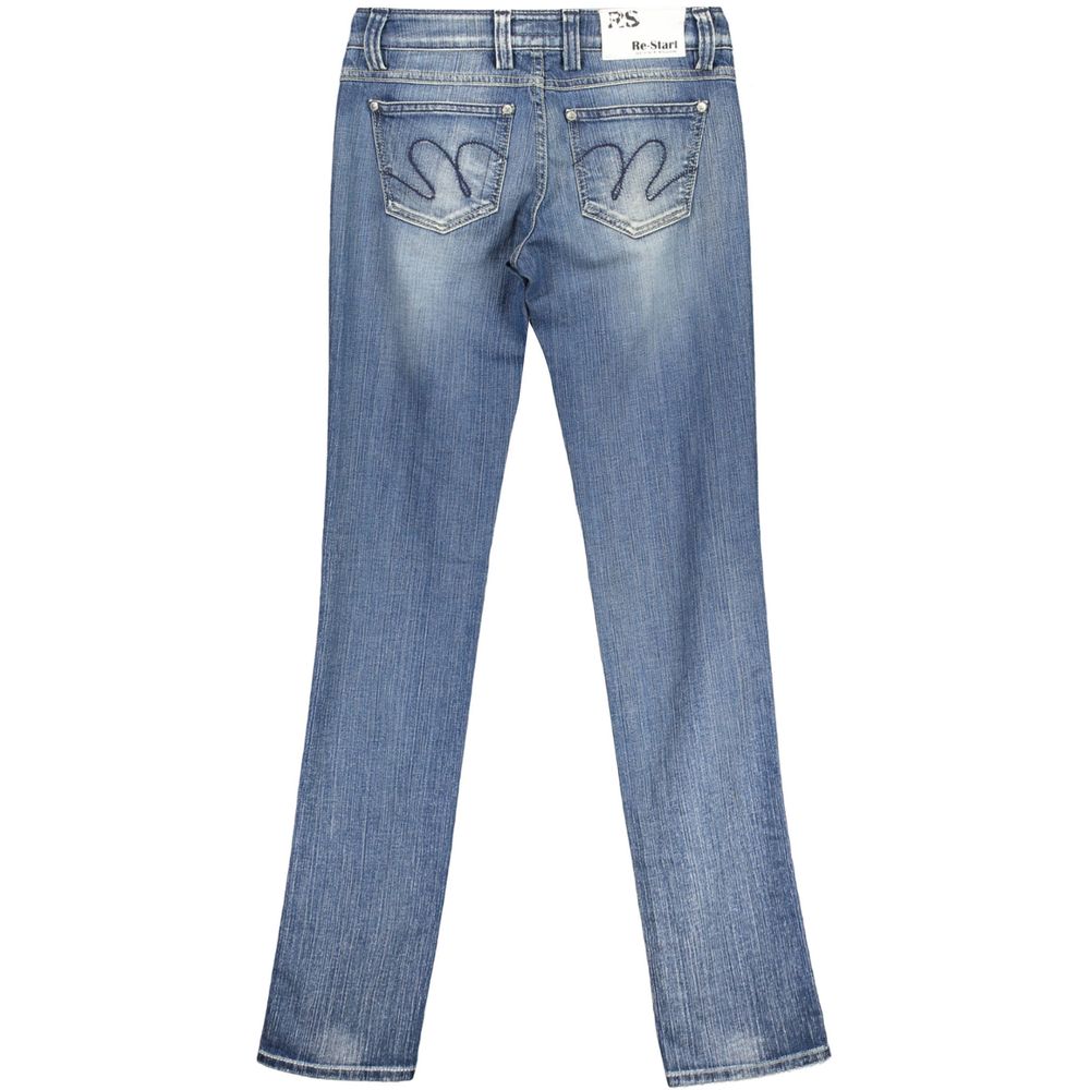 RE-START Damenjeans aus blauer Baumwolle
