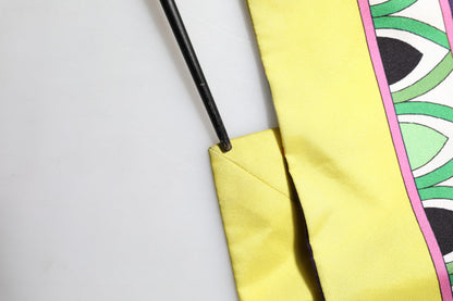 Dolce & Gabbana Blue Floral Print Silk Long Sleeves Wrap Robe