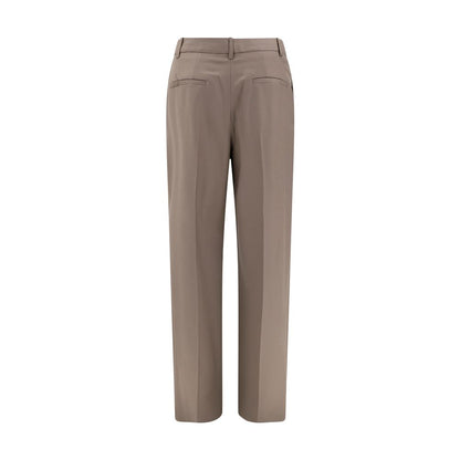 Loulou De Saison Bicolor Fleece Wool Flared Pants