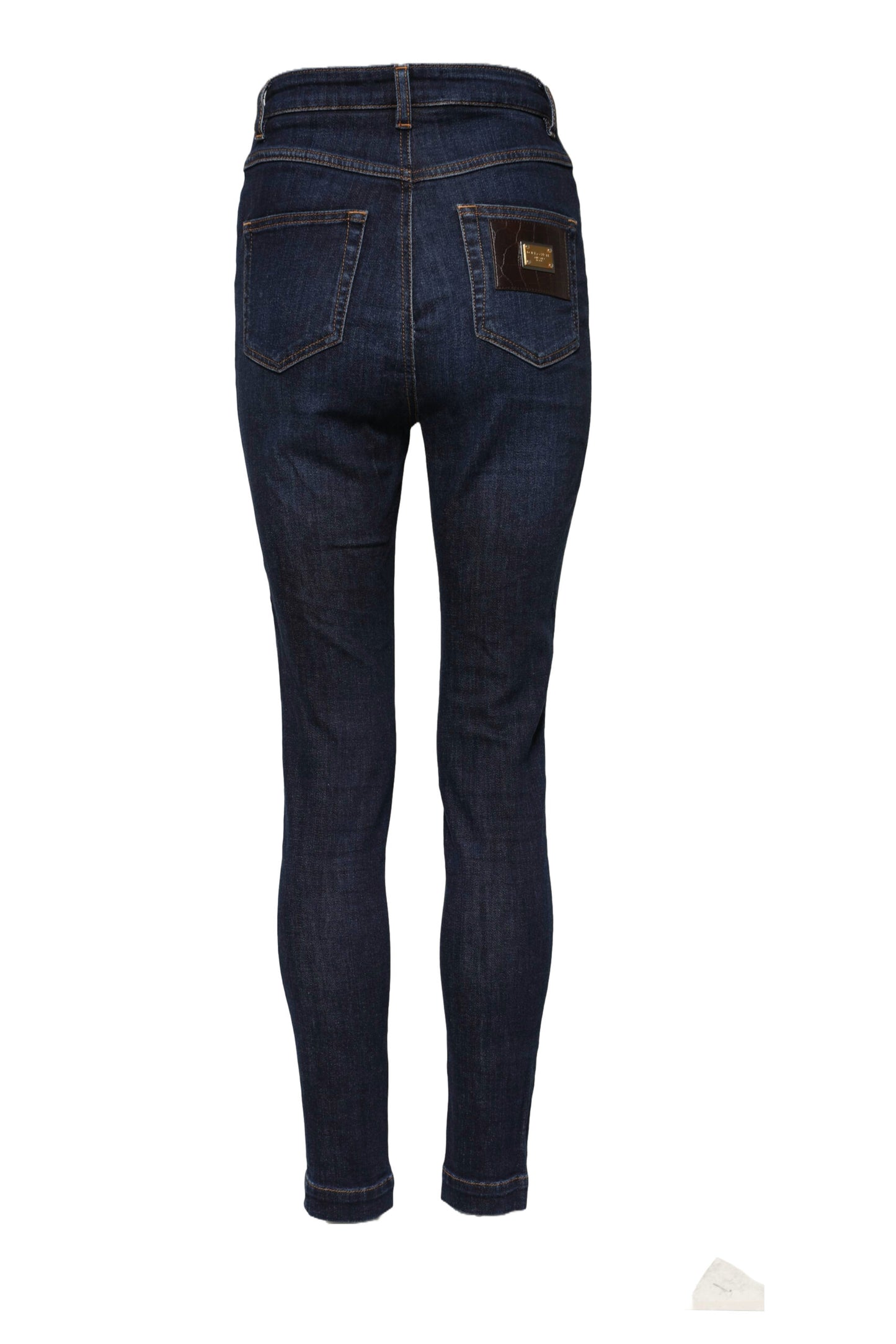 Dolce &amp; Gabbana, Blaue GRACE Skinny-Jeans mit hoher Taille