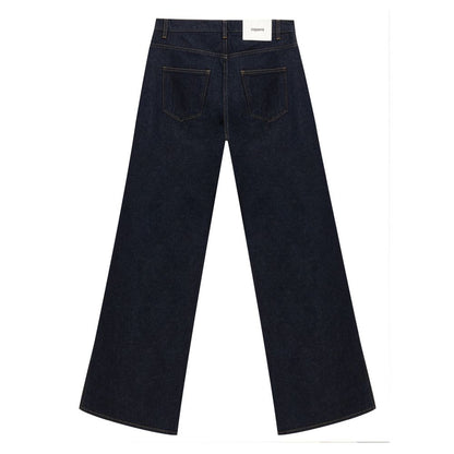 Coperni – Blaue Jeans mit hoher Taille aus Baumwolle