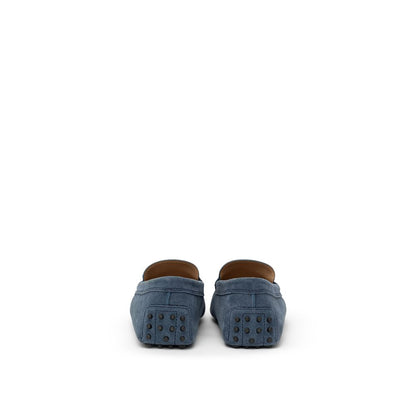 Tod's Mokassin aus blauem Wildleder