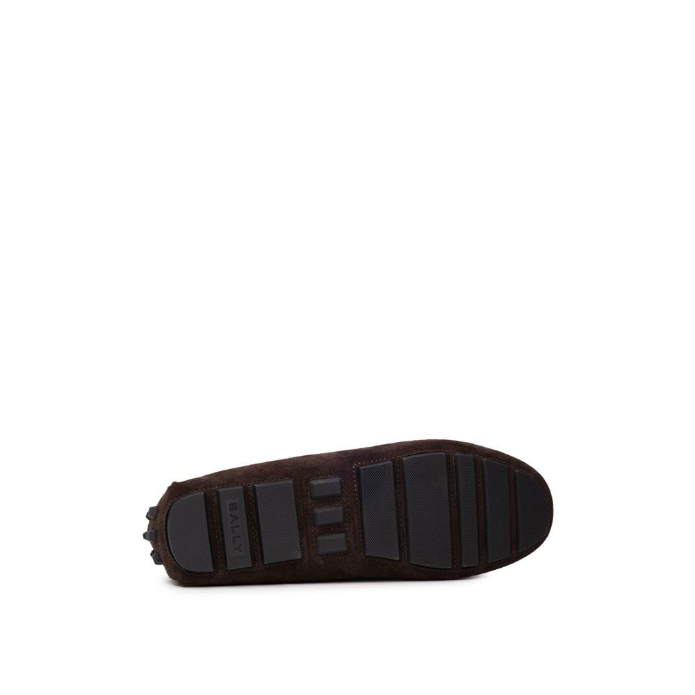 Bally Brown Leather Moccassin