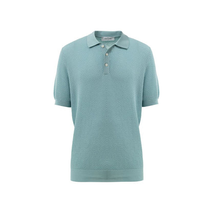 Gran Sasso Poloshirt aus blauer Baumwolle