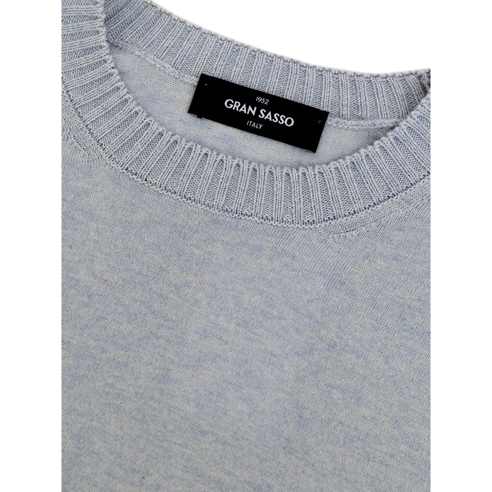 Gran Sasso Blue Cotton Sweatshirt