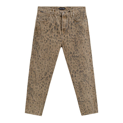 Tom Ford – Beige, schmal zulaufende Jeans aus Baumwolle