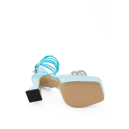 MACH &amp; MACH Plateausohle aus Leder in Blau