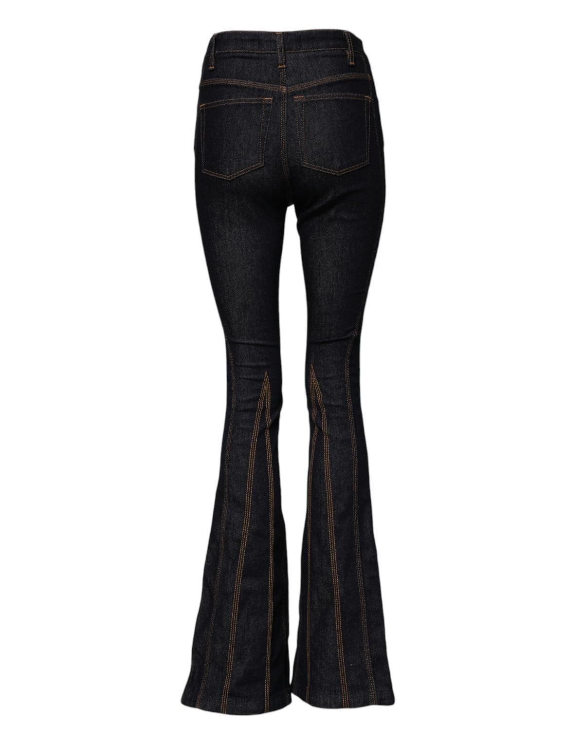 Dolce &amp; Gabbana – Schwarze Bootcut-Jeans aus Baumwolle mit mittlerer Taille 