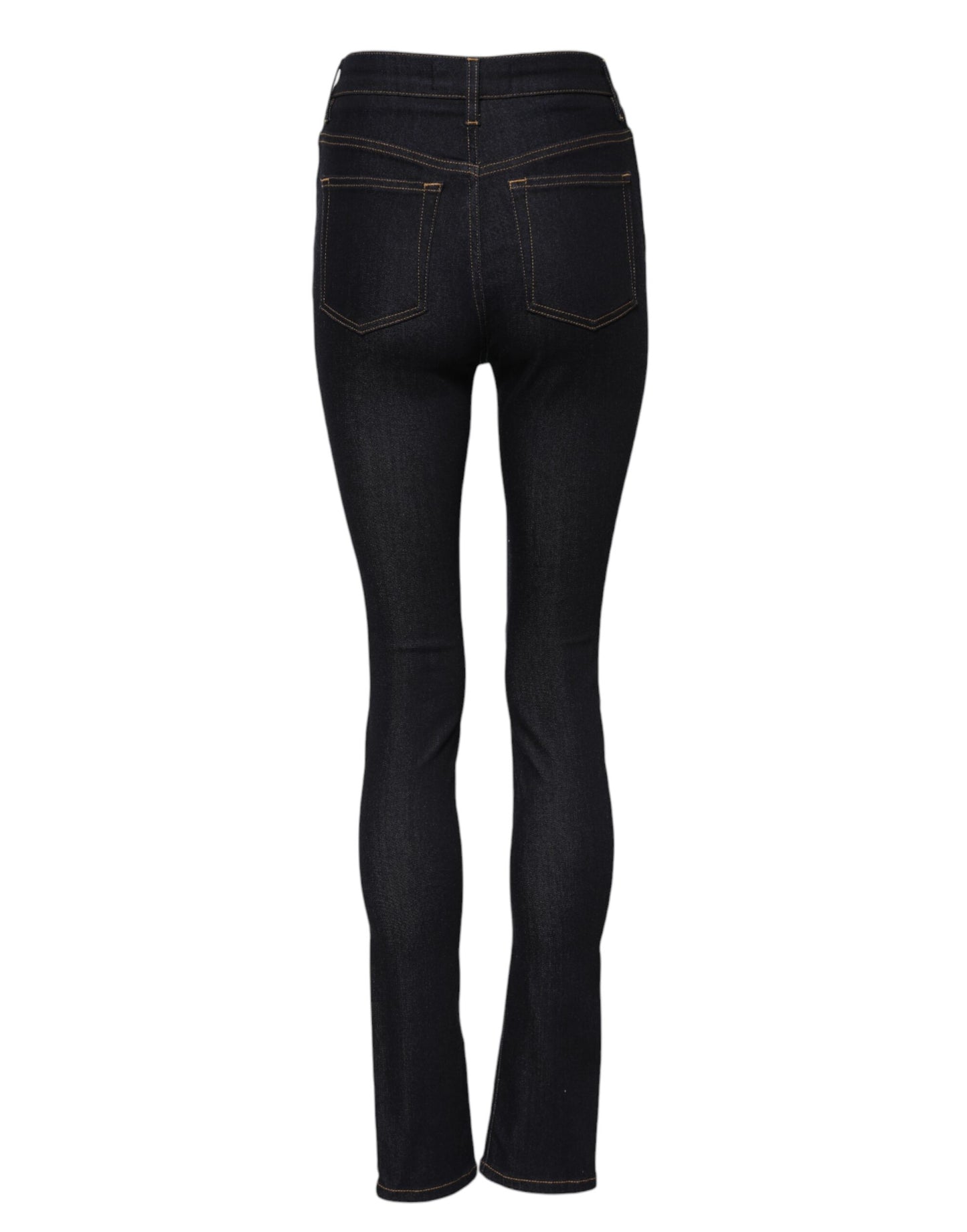 Dolce &amp; Gabbana – Blaue Skinny-Jeans aus Baumwolle mit hoher Taille 