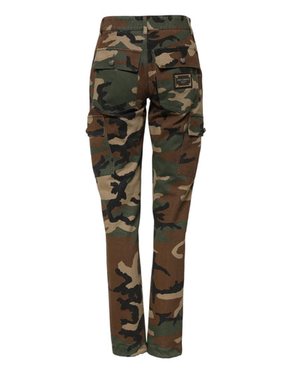 Dolce &amp; Gabbana – Mehrfarbige Cargohose mit Camouflage-Muster 