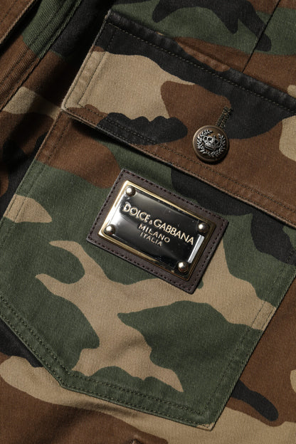 Dolce &amp; Gabbana – Mehrfarbige Cargohose mit Camouflage-Muster 