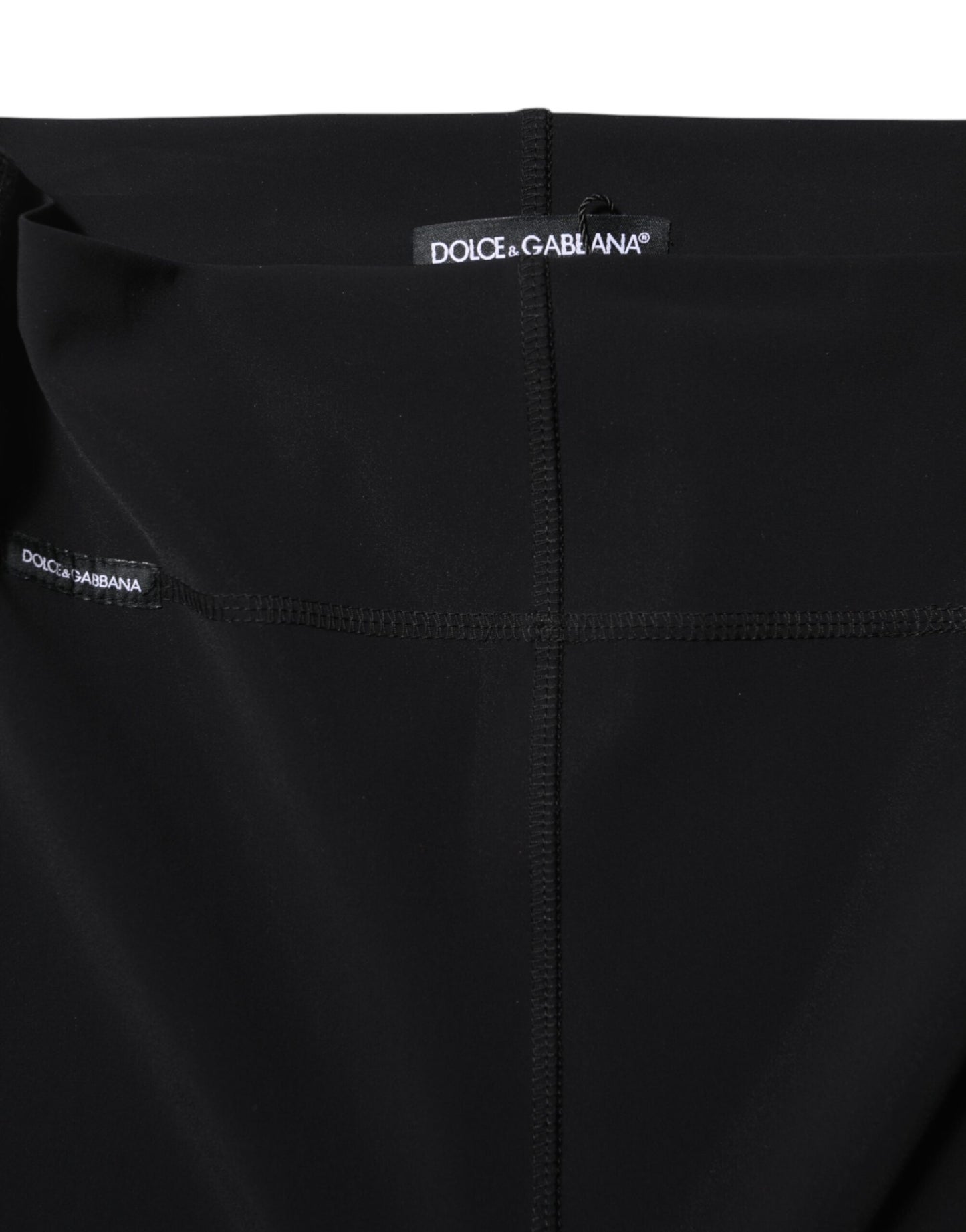 Dolce &amp; Gabbana – Schwarze Leggings mit hoher Taille 