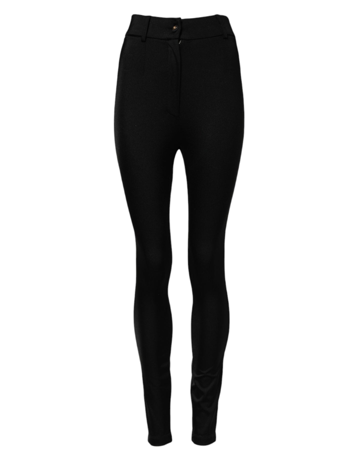 Dolce &amp; Gabbana – Schwarze, hoch taillierte, enge Leggings 