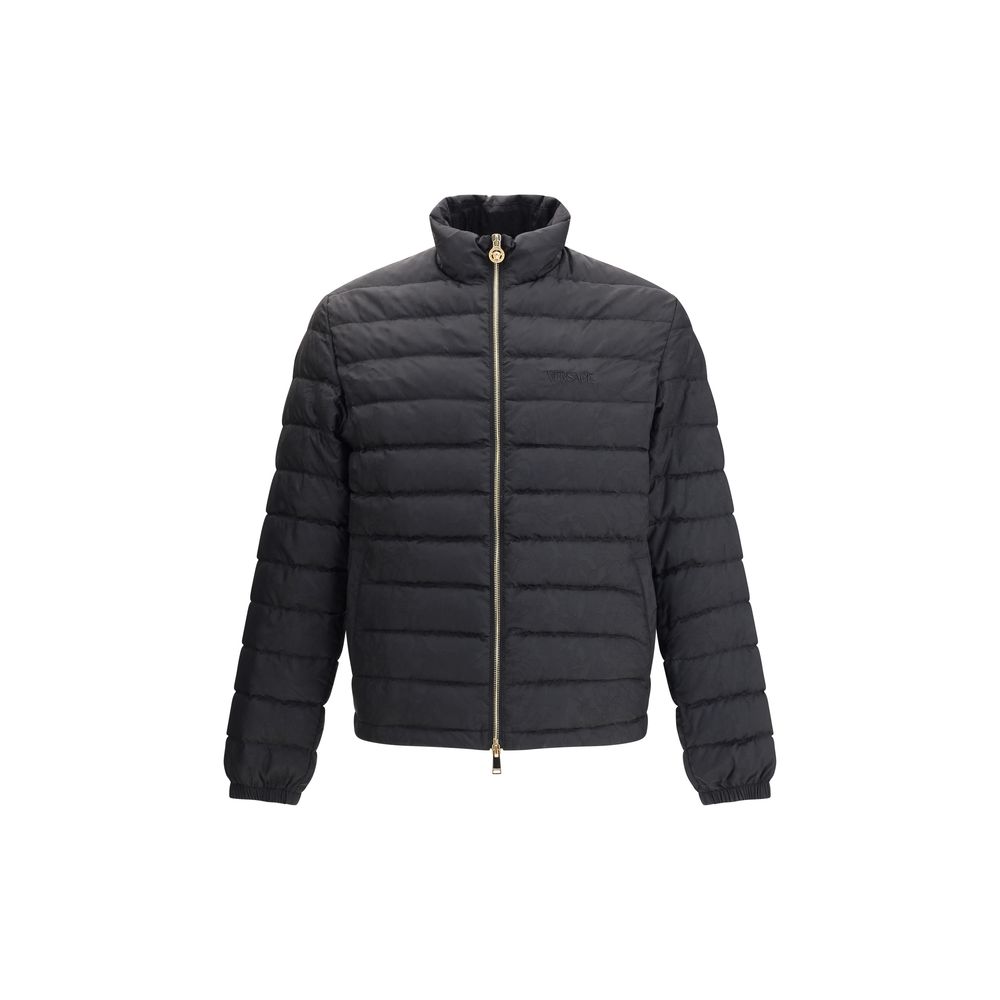 Versace Jacke aus schwarzem Polyester.