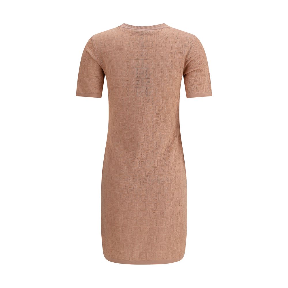 Fendi Baumwoll-Freizeitkleid in Multicolor