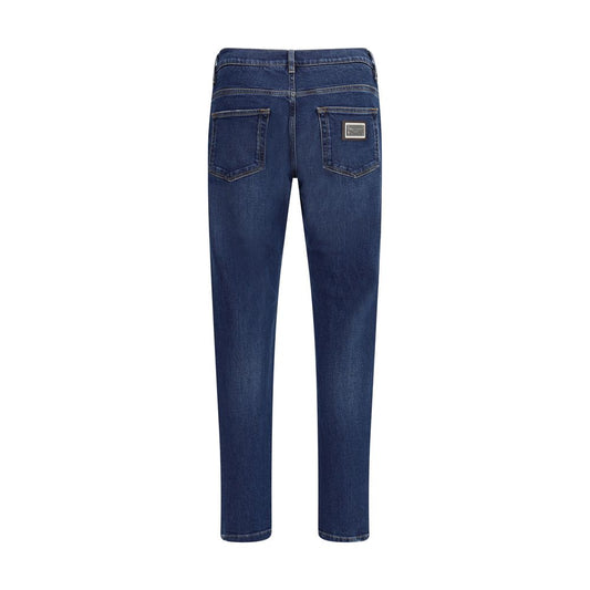 Dolce &amp; Gabbana Blaue Baumwolljeans aus Denim