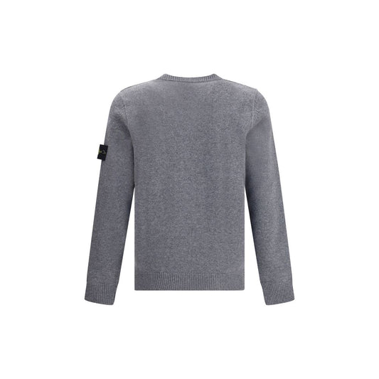 Stone Island Graues Woll-Sweatshirt