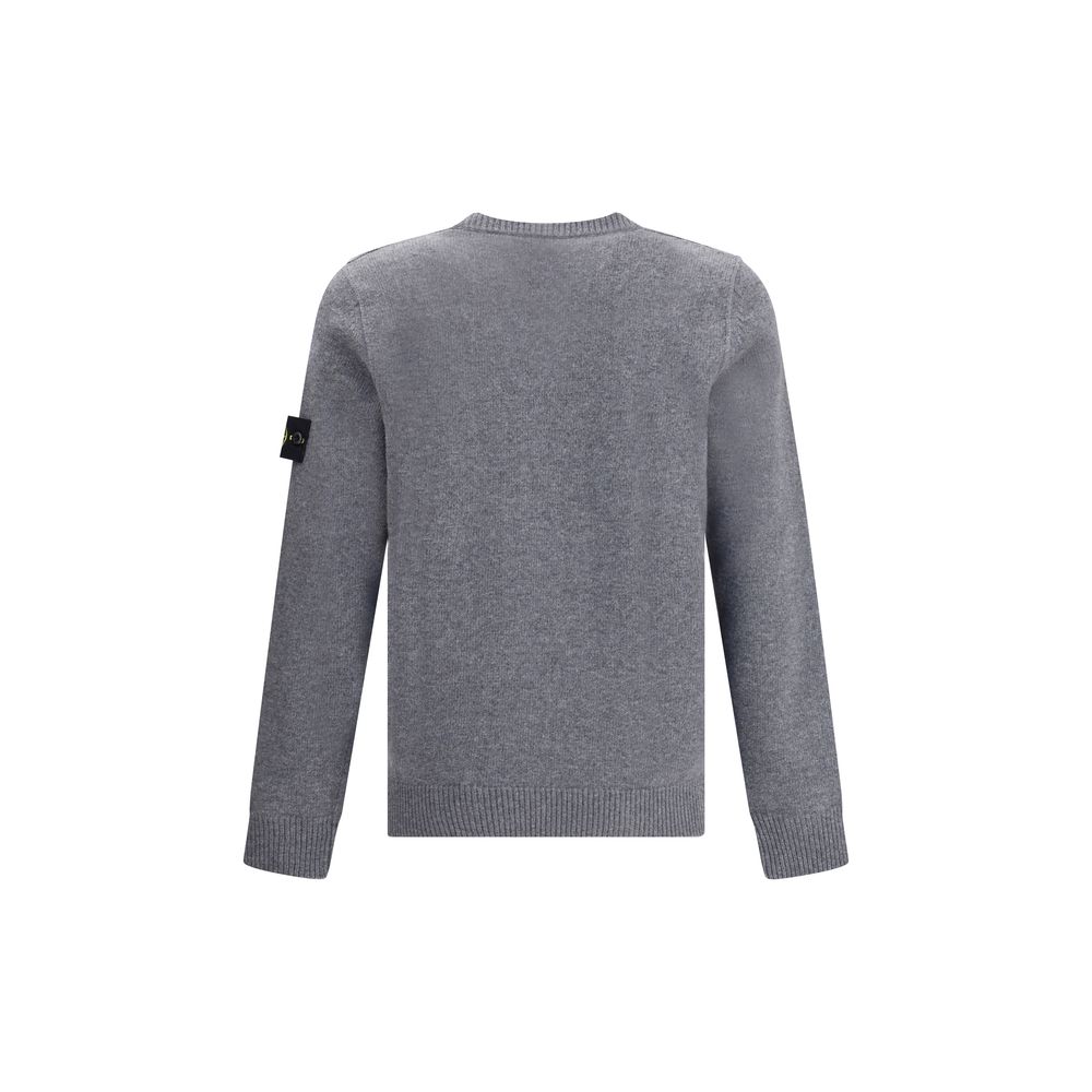 Stone Island Graues Woll-Sweatshirt