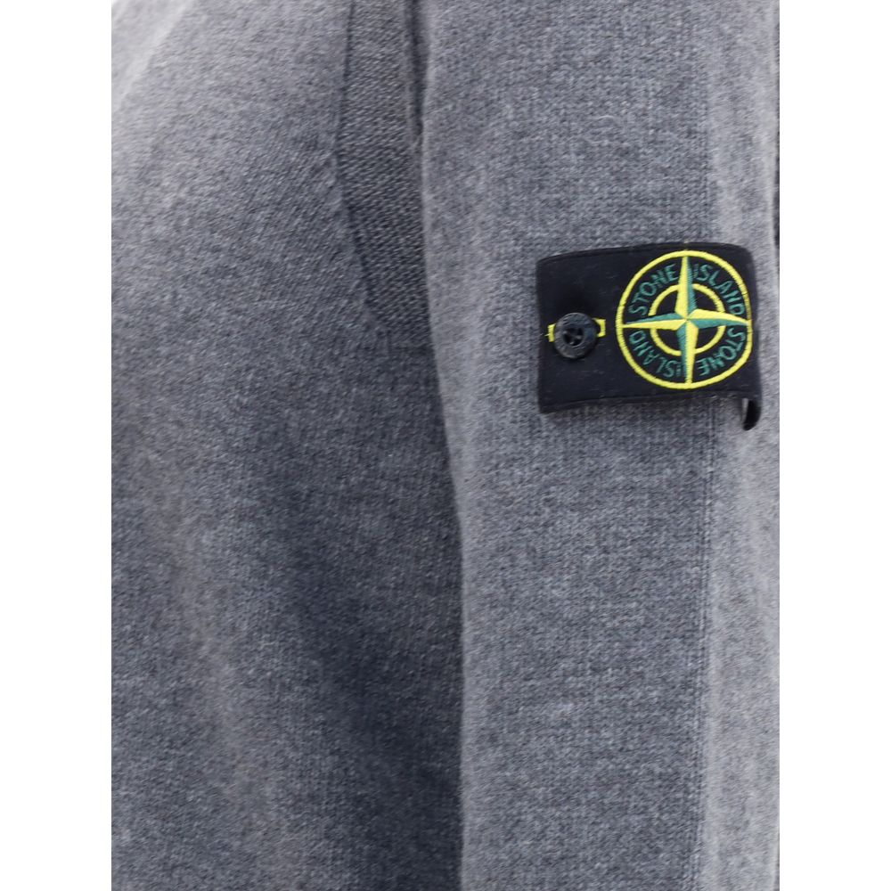 Stone Island Graues Woll-Sweatshirt