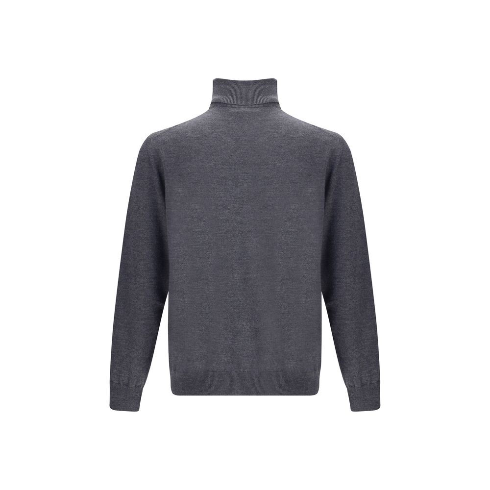 Etro Gray Wool Turtleneck