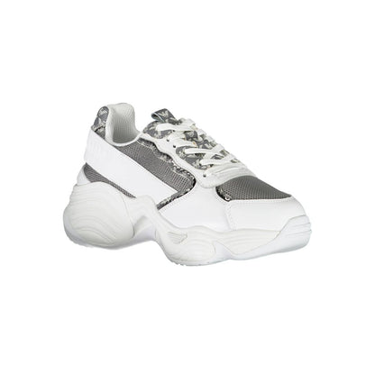 Emporio Armani White Polyester Sneaker