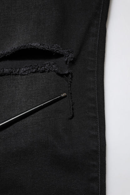 Dolce &amp; Gabbana – Schwarze Skinny-Jeans aus Baumwolle