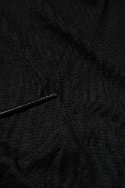 Dolce &amp; Gabbana – Schwarzes, langärmliges T-Shirt aus Kaschmir mit V-Ausschnitt