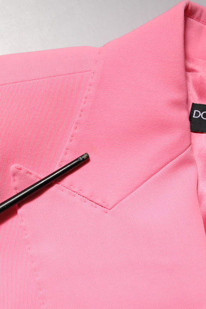 Dolce &amp; Gabbana Rosa Zweireihige Damen Manteljacke