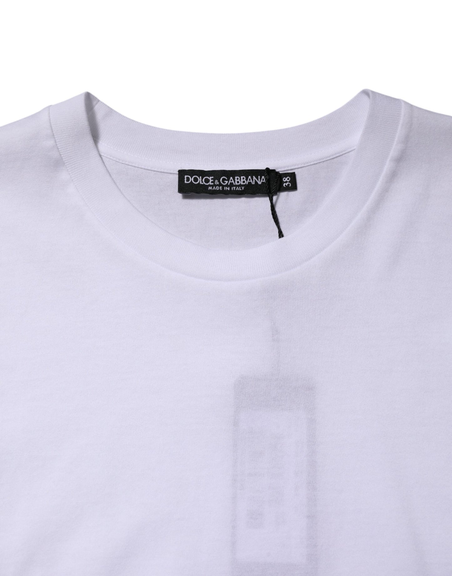 Dolce &amp; Gabbana – Ärmelloses Tank-T-Shirt aus weißer Baumwolle für Damen