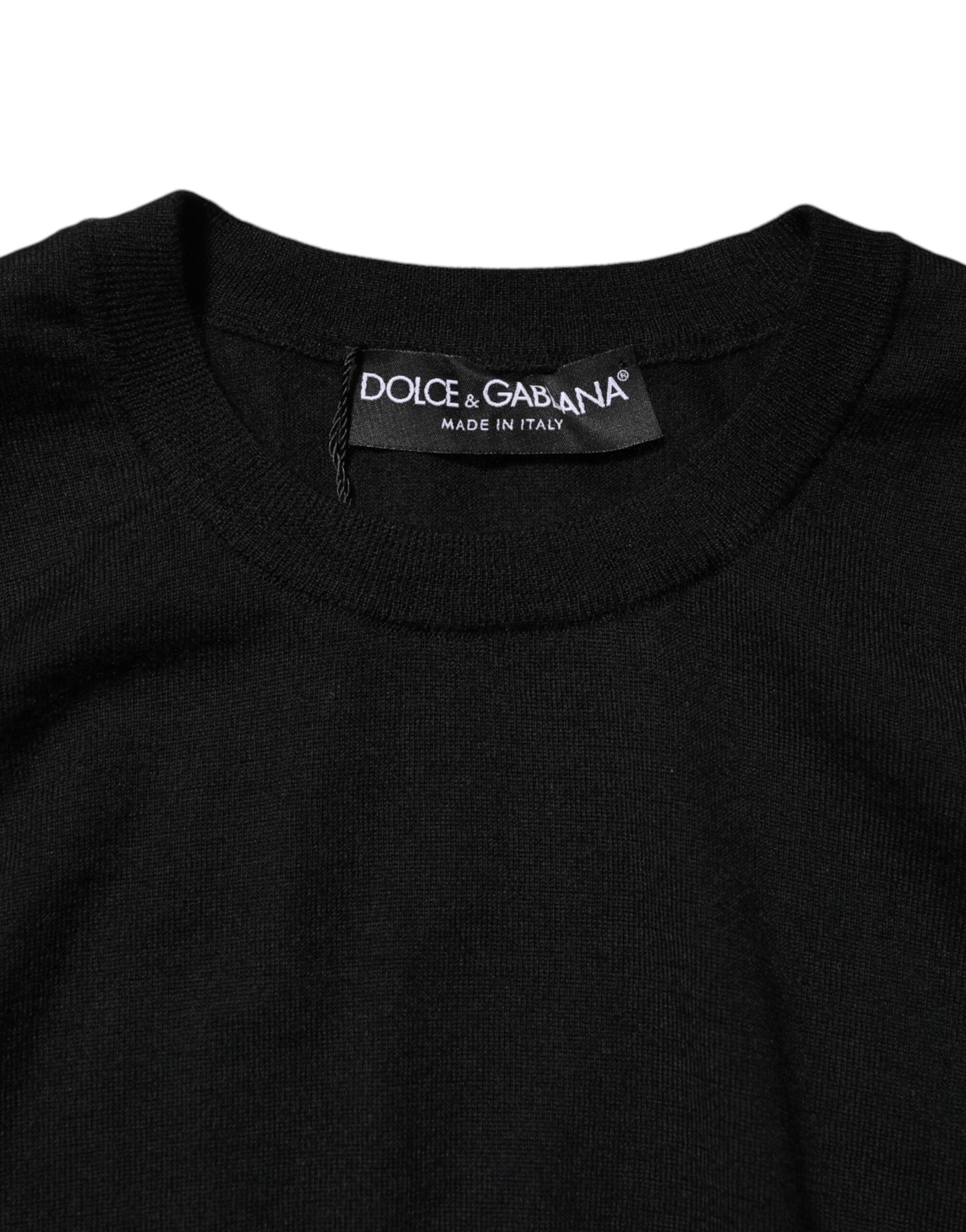 Dolce &amp; Gabbana Schwarzes ärmelloses Kaschmir-Tank-T-Shirt für Damen