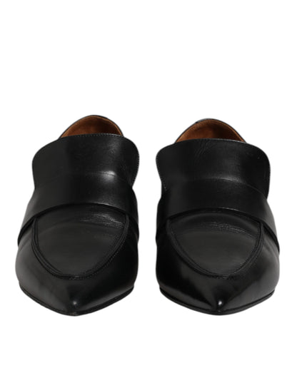 Marsell Black Soft Leather Loafer Pointed Toe Slip On Shoes