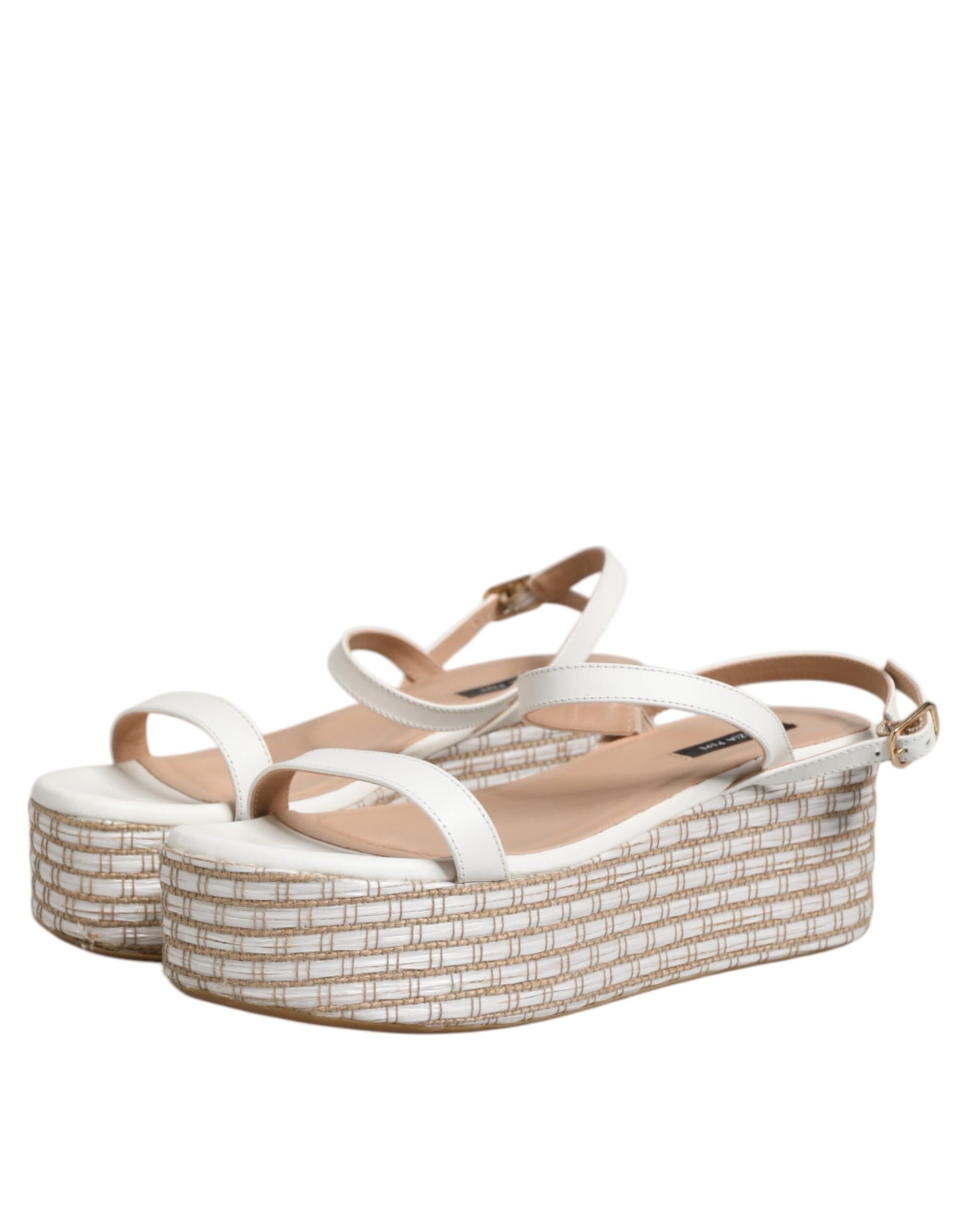Patrizia Pepe White Espadrilles Ankle Strap Sandals Shoes