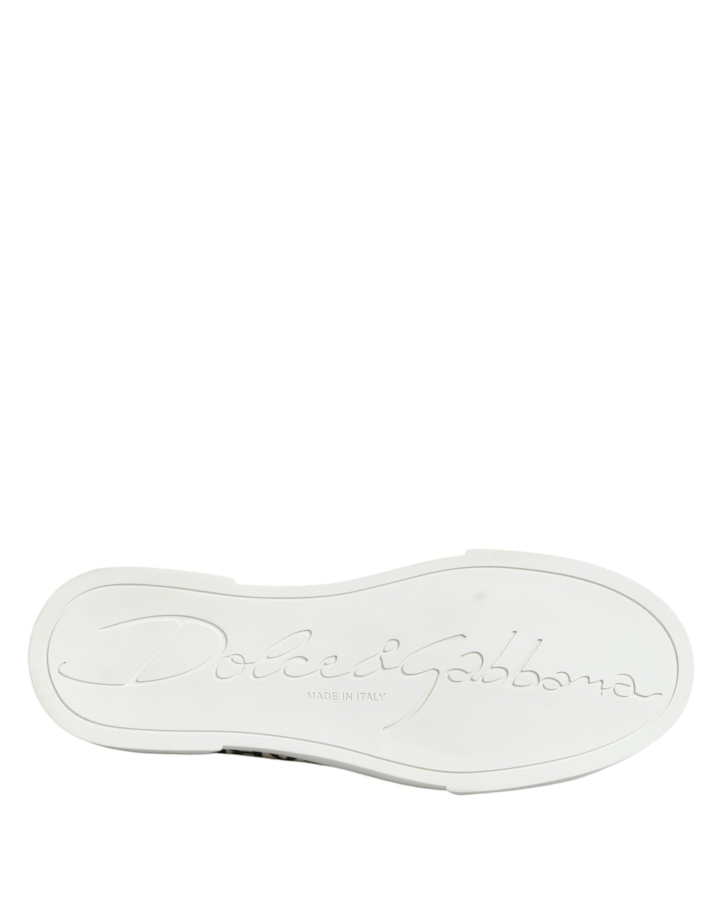 Dolce &amp; Gabbana Schwarz Weiß Leder Low Top Sneakers Schuhe