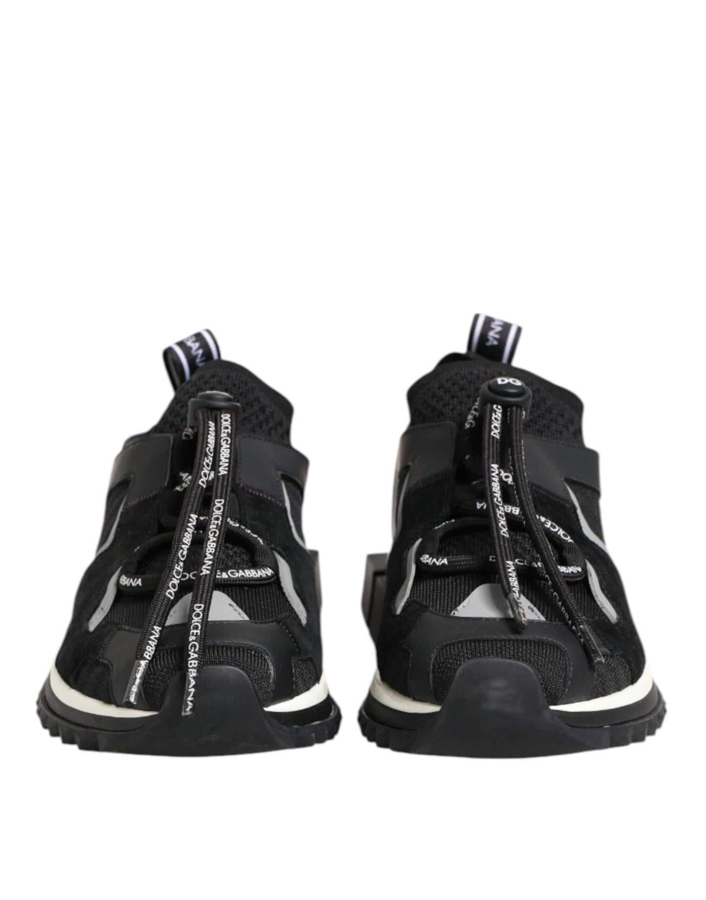Dolce &amp; Gabbana Sorrento Sneakers mit Logo in Schwarz und Weiß