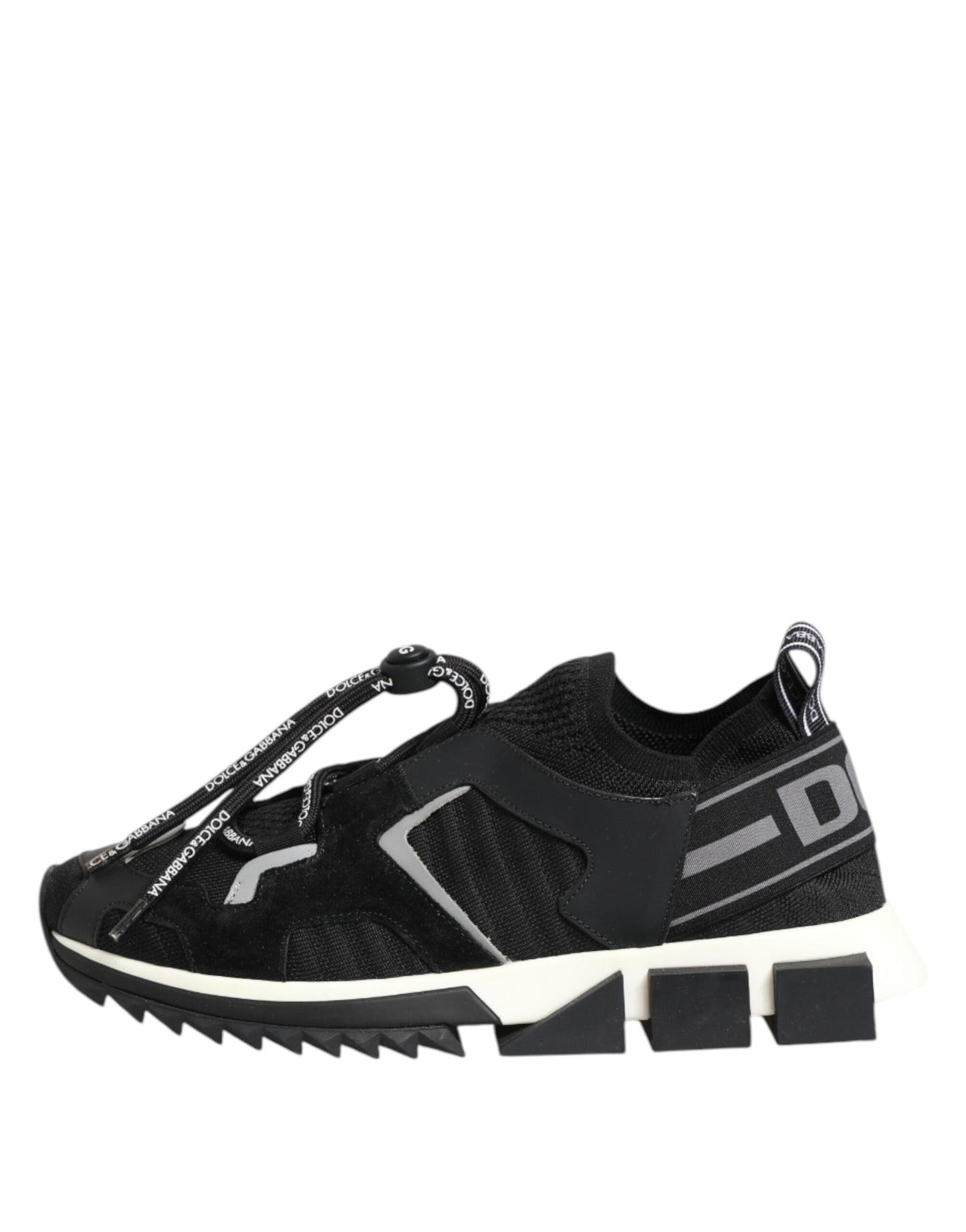 Dolce &amp; Gabbana Sorrento Sneakers mit Logo in Schwarz und Weiß