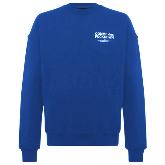 Comme Des Fuckdown Blauer Baumwollpullover für Herren